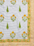 29 Jaipuri Hand Block Printed Heavy Winter Razai – Pure Mulmul Cotton – Single Bed