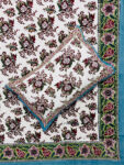 Karigari - Hand Block Print Rapid Sol King Size Cotton Bedsheet with floral motifs
