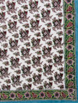 Karigari - Hand Block Print Rapid Sol King Size Cotton Bedsheet with floral motifs