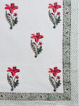 36 Karigiri Hand Block Printed Super King Bedsheet – Royal Orchid