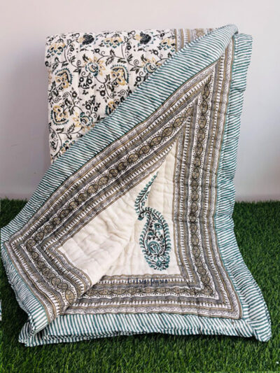 Jaipuri Razai King Size Cotton Quilt – Regular & Heavy Winter
