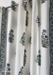 block-print-ble-1 Anokhi - Buta Printed Cotton Curtain (Set of 2) (5x7 Feet)