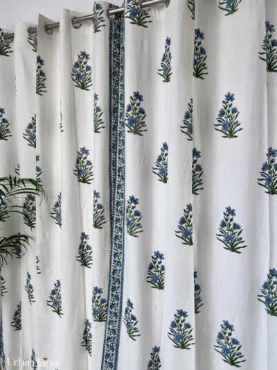 Anokhi - Buta Printed Cotton Curtain (Set of 2) (5x7 Feet)