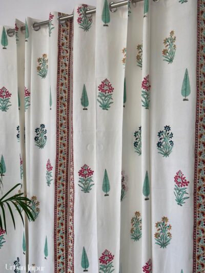 Anokhi - Buta Printed Cotton Curtain (Set of 2)
