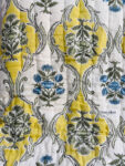 closeup Jaipuri Razai King Size – Green-Yellow Mughal Floral Cotton Quilt