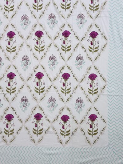 Single Bed Mulmul Cotton Jaipuri Winter Quilt – Handcrafted Razai(Pre-Order)