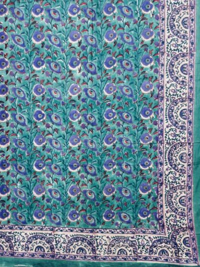 Hand Block Printed Pure Cotton Jaipuri Razai for Winter King Size Quilt (Pre-Order)