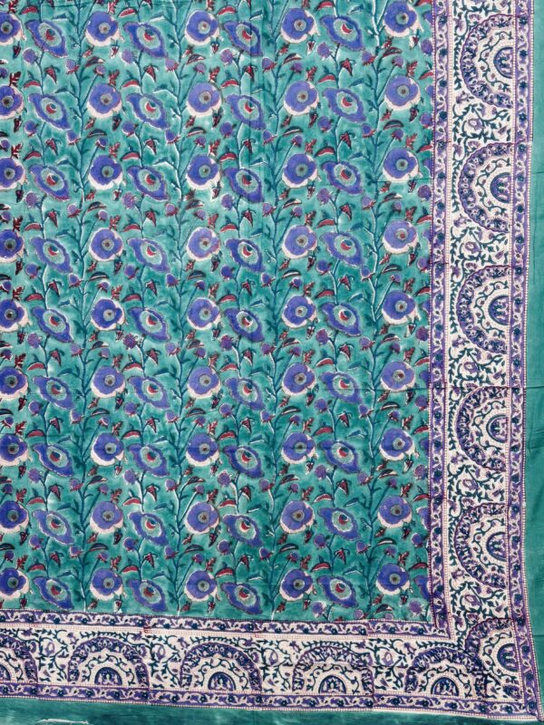 Hand Block Printed Pure Cotton Jaipuri Razai for Winter King Size Quilt (Pre-Order)