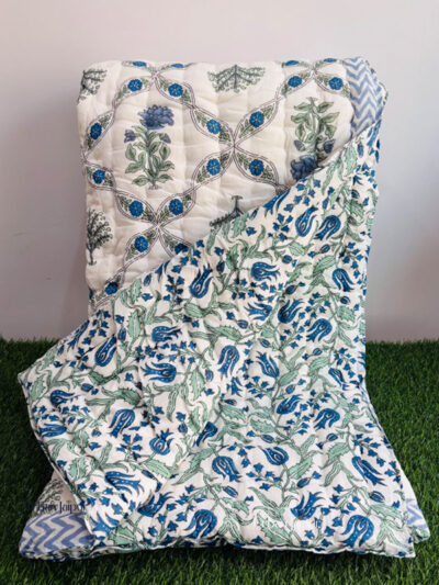 Jaipuri Razai Heavy Winter King Size Cotton Quilt