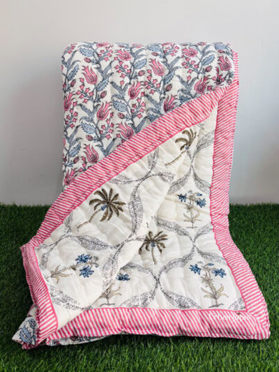 Jaipuri Razai King Size for Heavy Winter – 3 kg Cotton Quilt