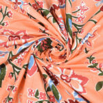 Jaipuri Floral Cotton Single Bedsheet with Matching Pillow Cover (60×90 inches)