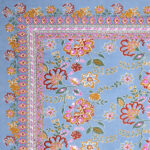 Jaipuri Floral Cotton Single Bedsheet with Matching Pillow Cover (60×90 inches)