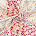 KS-58D Geometric Print Single Bedsheet (60 x 90 inches) with Matching Pillow Cover