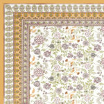 Jaipuri Print Multicolor Pure Cotton Single Bedsheet, Includes 1 Pillow Cover