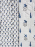 razai-----70100-1 Pure Cotton White Jaipuri Razai with Handblock Printed Duvet Cover – 70x100 inches, 3.5 kg